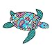 Paisley Sea Turtle Sticker Decal by Megan J Designs - Laptop Window Car Vinyl Sticker