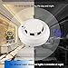 Heymoko Wi-Fi Smoke Detector Camera Motion Detection Night Vision 1080P Wireless IP Indoor Baby Pet Monitor Remote Real Time Video Free App View Nanny Cam Home Security Camera SD Card Storage to 128GB