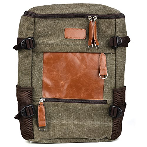 Buy Olive/Brown Vintage Bag 15.6 inch Laptop College Backpack For Dell XPS 13, Vostro 14 3000
