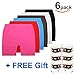 BASICO 6, 12pk Girls Dance Bike Shorts Under Dress Dance Bike Shorts for Playground Sports or Under Skirts