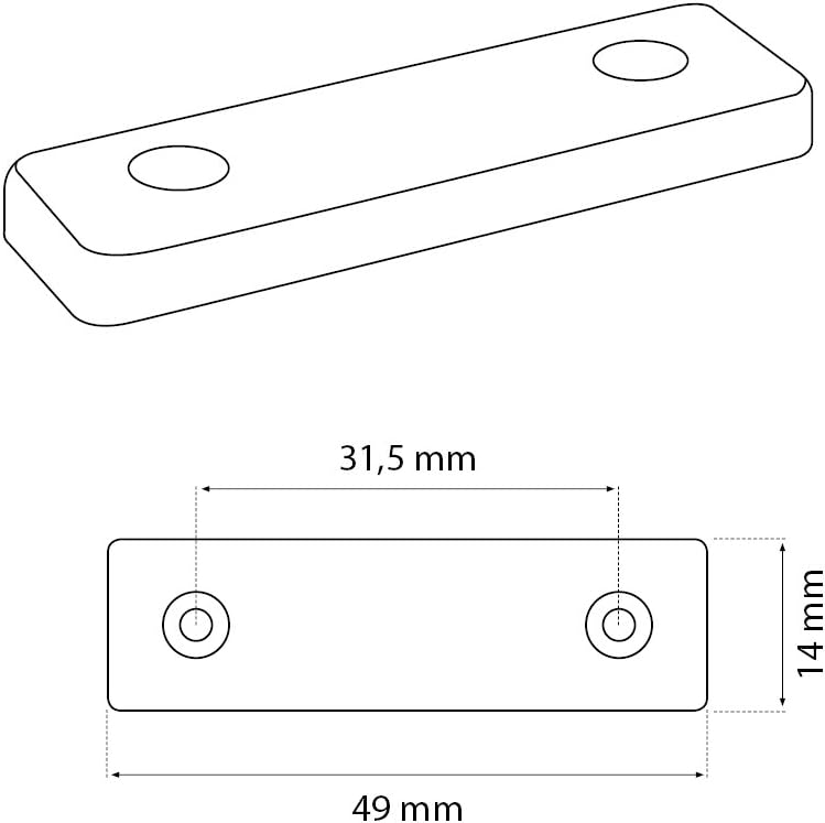 20 x Floor spacers/Furniture Pads/Screw-on Furniture feet, Brown, Pack of 20 - Image 4