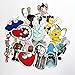Meet Holiday KAWS Stylish Stickers Laptop Car Helmet Luggage Skateboard Computer Keyboard Fridge Personalize Decals(27pcs)