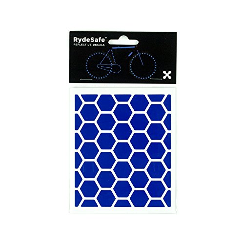 RydeSafe Reflective Decals - Hexagon Kit - Small (Blue)