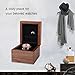 BingYes Wood Watch Box,with Ring Storage Bag Vintage Handmade Watch Box for Men/Women Watches (1 Slot)