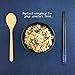 JapanBargain 3807, Pack of 10 Solid Bamboo Dinner Spoons Soup Spoons, 8-inch