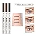 Eyebrow Tattoo Pen,Microblading Eyebrow Pencil with a Micro-Fork Tip Applicator Creates Natural Looking Brows Effortlessly and Stays on All Day(Dark Gary) (Dark Grey)