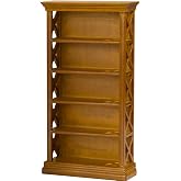 Toyvian Miniature Bookshelf Dollhouse Furniture 6.02 X 3.03 X 1.22 in Mini House Cabinet for Book Mini House Decor Display and Craft Projects