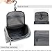 Travel Toiletry Bag Waterproof Zip Organizer Hanging Cosmetic Makeup Shower Bag With Large Compartment for Men Women for Trip Vacation Gym (Denim Grey)