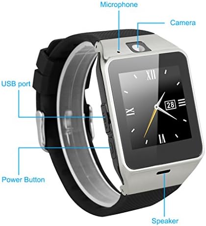 Excelvan GV18 - Smartwatch Reloj NFC Smartphone Libre 2G SIM ...