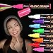 Liquid Chalk Wet Erase Markers - 8 Color Set - Comes in 8 Vibrant, Neon Colors - 5MM Chisel Tips for Wide & Narrow Strokes - No-Drip/Mess - Artist Markers
