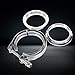 3 Inch Stainless Steel V-Band Clamp Turbo Downpipe Lock Bolt Clamp Flange Kit Turbine System Supplies Motorcycle Clamp
