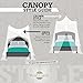 WEEKO Bed Canopy Curtains | Super Soft White Netting for Girls Beds | Four Corner Post Loft Bed Decor | Easy to Hang & Adjustable Center Height | Fits All Bed Sizes