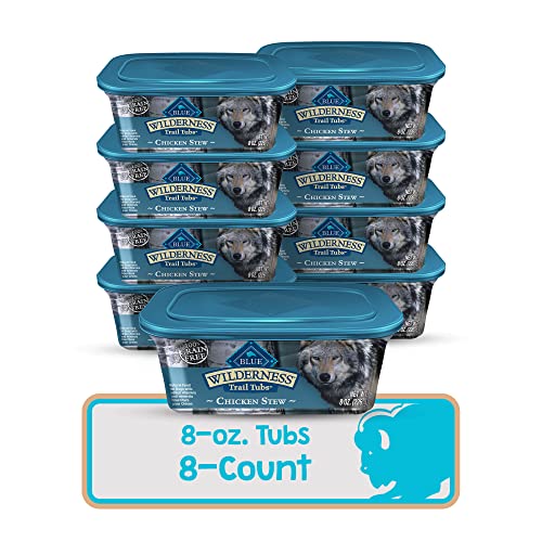 Blue Buffalo Wilderness Trail Tubs High Protein, Natural Adult Wet Dog