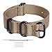 Ritche Christmas Gift 22mm Light Tan Military Ballistic Nylon Strap With Black Heavy Buckle Compatible with Timex weekender watch band, White Elephant Gifts, Stocking Stuffers for Men