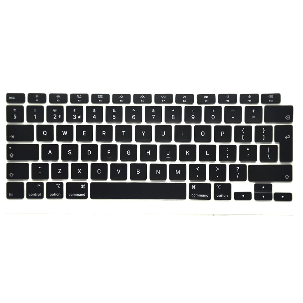 Pardarsey New Replacement Key Cap Set UK Keyboard Replacement Keycaps Keys QWERTY Compatible for MacBook Air 13" Retina A2179 2020 UK Keyboard keys