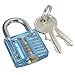 KINGLAKE® Professional Visible Cutaway of Padlock Lock for Locksmith Lock Training Trainer with 2 keys Good for Beginners