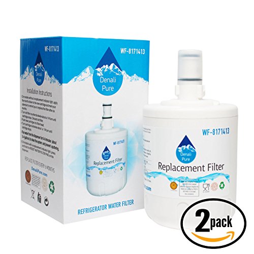 2-Pack Denali Pure Replacement for 9002 Refrigerator Water Filter - Compatible with 9002 Fridge Water Filter Cartridge