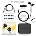Premium Dual Driver Earbuds - Heavy Bass Earbuds w/ Mic - In Ear Headphones with 3.5mm Portable Bluetooth Receiver Headphones - Gaming Earbuds with Extension Cord 4-feet - Wired Earbuds for Men Women