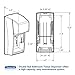 Kimberly-Clark 09021 Coreless Double Roll Bath Tissue Dispenser, 6 6/10 x 6 x13 6/10, Plastic, Smoke