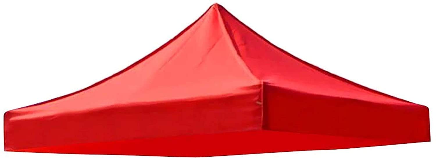 Vonluxeshop Outdoor Patio Canopy Cover Replacement - Gazebo Pavilion Roof Tarpaulin Sunshade (Red, 2 * 2cm)