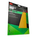 3M Sandpaper, 32545, 180 Grit, 9 in x 11 in