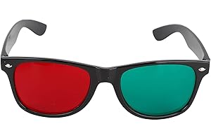 Red Green Glasses, With Box, On Left Right Amblyopia Color Evaluator - & Lenses Cover Or Close Eye To See Your Projects Value