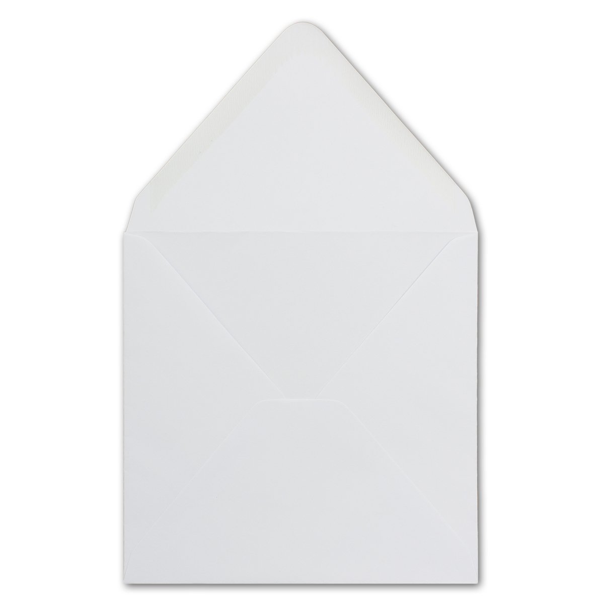 Glüxx-Agent 50 Square Envelopes White 16.0 x 16.0 cm 100 g/m² Wet Seal Postal Envelopes without window ideal for Christmas greeting cards invitations from your