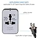 Travel Adapter, Worldwide All in One Universal Power Adapter AC Plug International Wall Charger with Dual USB Charging Ports for USA EU UK AUS European Cell Phone Laptop
