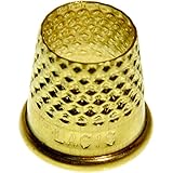 Lacis RQ62 19MM Open Top Tailor's Thimble, 19mm, Brown