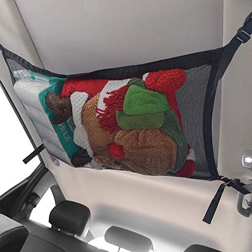 Fktse Car Ceiling Storage Net Universal Car Roof Interior Cargo