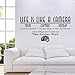 ElecMotive Life is Like a Camera Focus Capture Develop and Take Another Shot Vinyl Wall Decals Quotes Sayings Words Art Decor Lettering Vinyl Wall Art Inspirational Uplifting (2.3' x 1.2')