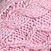 HDE Womens Winter Gloves Crochet Twist Cable Knit Hand Warmer Mittens,Pink,One Size