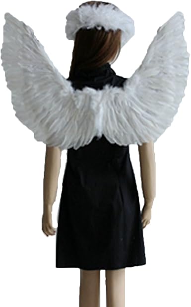 Amazon Beylor ベイラー 天使 コスプレ エンジェル 仮装 天使の翼 悪魔コスチューム用小物 ハロウィン コスプレ 衣装 天使 悪魔 羽 パーティー 舞台用 仮装 翼 ホワイト翼 コスプレ 仮装 通販