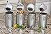 Canister Set with Airtight Lids - Kitchen Canisters for Tea Coffee Sugar Storage, Latching Tea Tin Container, Stainless Steel Coffee Canister with Clamp Lid - 12 oz (Set of 1)