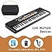 RenFox 49 Key Piano Keyboard Portable Electronic Kids Piano Keyboard Beginner Digital Music Piano Keyboard & Microphone Teaching Toy Gift for Kids Boy Girl