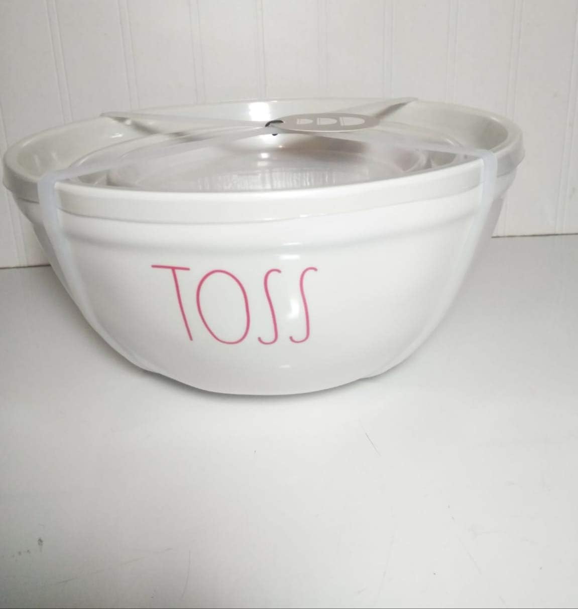 Rae Dunn by Magenta Ceramic Long Letter Mixing Bowls-Dash Stir Toss Set of 3