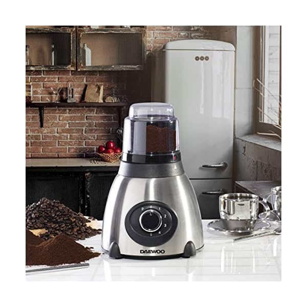 Daewoo Stainless Steel Smoothie & Shake Jug Blender | 1.5L Glass Jug | 2 Speed Settings & Pulse | Non-Slip Feet…