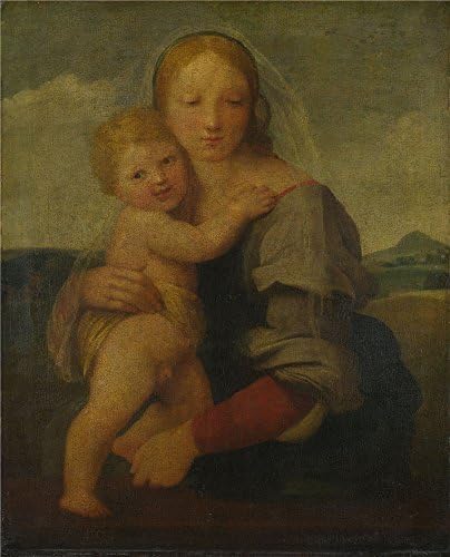 'Raphael The Madonna And Child (The Mackintosh Madonna) ' Oil Painting, 24 X 30 Inch / 61 X 75 Cm ,printed On Polyster Canvas ,this High Resolution Art Decorative Canvas Prints Is Perfectly Suitalbe For Bar Decor And Home Decoration And Gifts