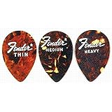 Fender 358 Shape Classic Celluloid Picks (72 Pack) for electric guitar, acoustic guitar, mandolin, and bass