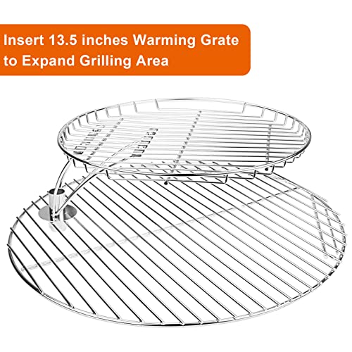 Grisun Round Grill Grate 19.5 Inch for Akorn Kamado Ceramic Grill