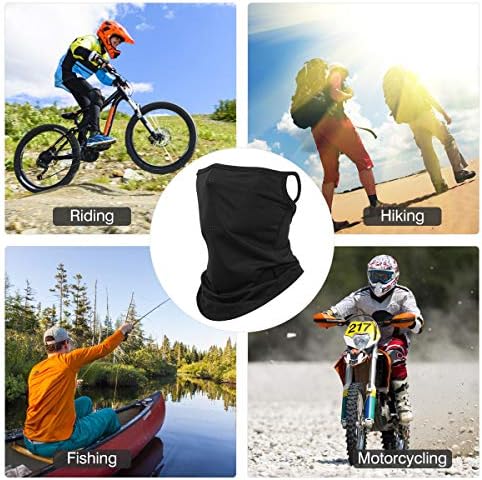 Breathable face and neck gaiter scarf in solar color, priced at $19.99.