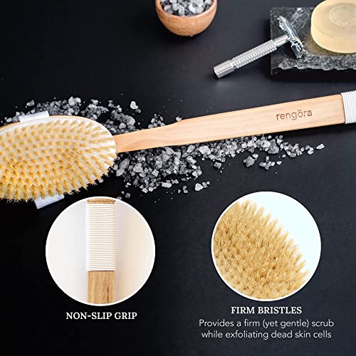 Long Handle Bath Brush for Shower 20 inch Back Brush, Shower Brush