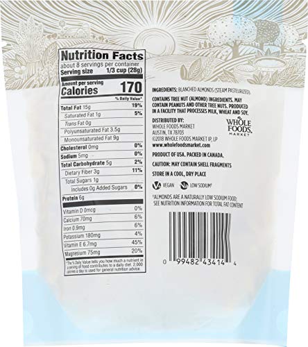 365 Everyday Value, Almonds, Blanched & Slivered, 8 oz - Image 4