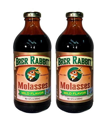 Brer Rabbit Molasses Mild Flavor - All Natural, Unsulphured Molasses! 12 Ounces (Pack of 2)