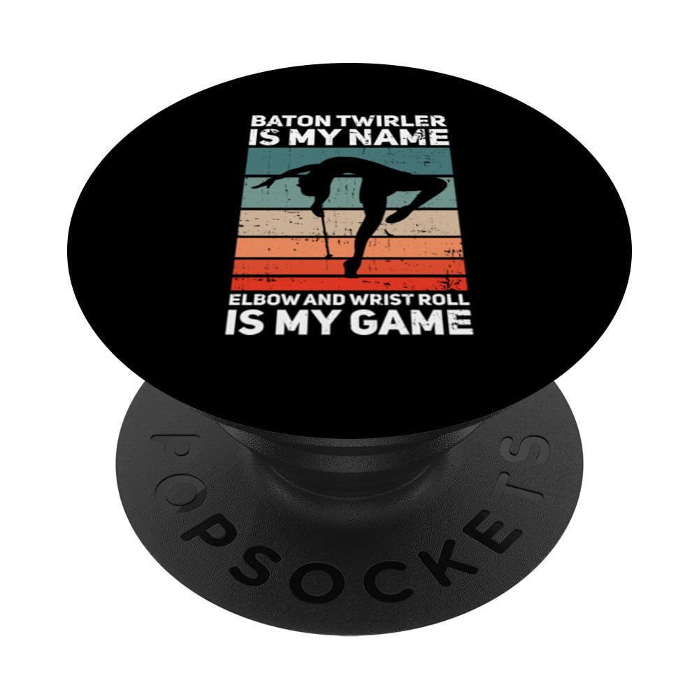 Baton Twirler Design For Twirling Recitals PopSockets Swappable PopGrip