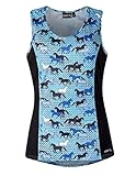 Kerrits Breeze Ice Fil Tank Bluestone Field Of Horses Size: Medium