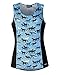 Kerrits Breeze Ice Fil Tank Bluestone Field Of Horses Size: Medium