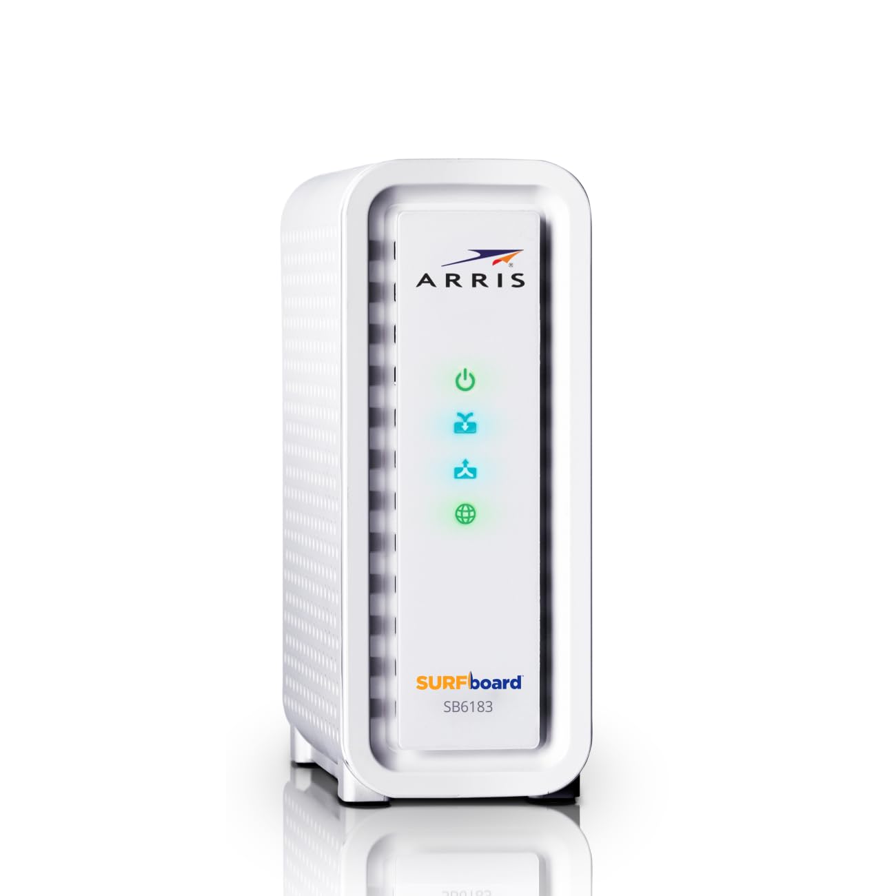 Photo 1 of ARRIS (SB6183-RB) Cable Modem - Fast DOCSIS 3.0 16x4 Gigabit Cable Modem, For Comcast Xfinity, Cox, Spectrum and more, 1 Gbps Port, 400 Mbps Max Internet Speed, 2 Year Warranty - Renewed
