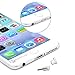 PortPlugs Dust Plugs (5 Pairs) - Compatible iPhone 5, SE, 6, 6s, 6s, 6 Plus - Headphone Jack Plugs with Sim Tool – includes Cleaning Brush (Clear)