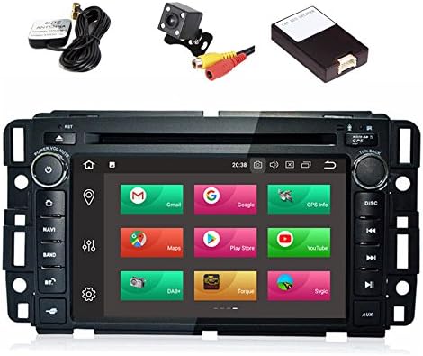 TOOPAI Android 8.0 Car Stereo Head Unit with DVD Player, GPS Navigation, Multimedia System for Buick Enclave, GMC and Chevrolet Series, Black Color